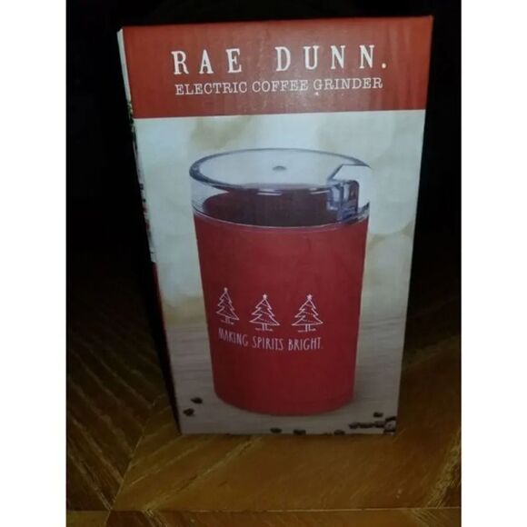 Rae Dunn Red Electric coffee grinder - Picture 2 of 3